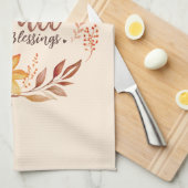 フローラ秋恵み キッチンタオル (四つ折り)