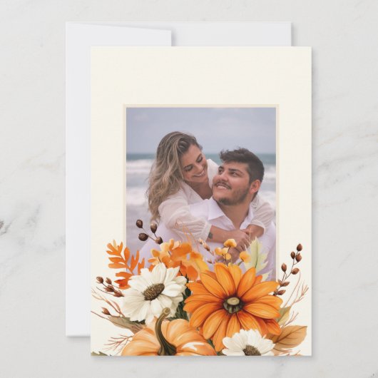 フローラ秋秋の結婚式 招待状 (裏面)