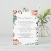 フローラ秋結婚アイボリーの情報挿入 エンクロージャーカード (スタンド正面)