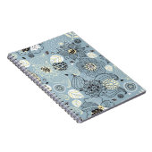 フローラ秋:季節エレガントデザイン ノートブック (右側)