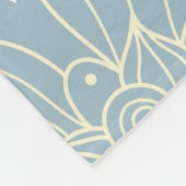 フローラ秋:季節エレガントデザイン フリースブランケット (角)