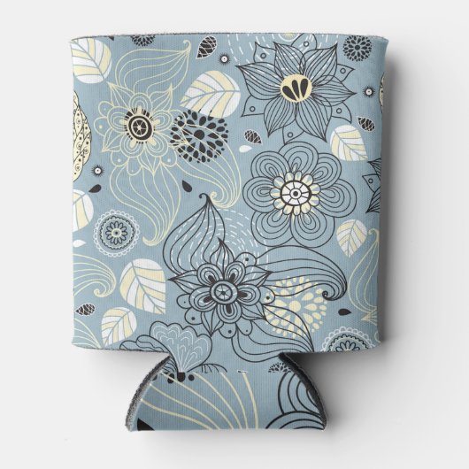 フローラ秋：季節エレガントデザイン 缶クーラー (正面)