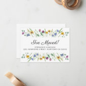 フローラ移動告知ミニカードを移動 ノートカード (正面/裏面インサイチュ)