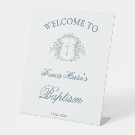 フローラ稜 | バプテスマ 台座サイン (正面)