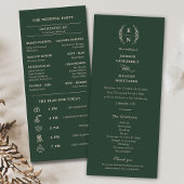 フローラ積み上げモノグラムイニシャル結婚式 プログラム