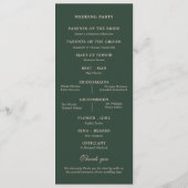 フローラ積み重ねモノグラムイニシャル結婚ズ プログラム (裏面)