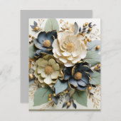 フローラ空白のカード（封筒つき） シーズンカード (正面/裏面)