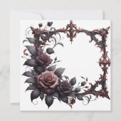 フローラ空白の招待状の発表テンプレート 招待状 (正面)