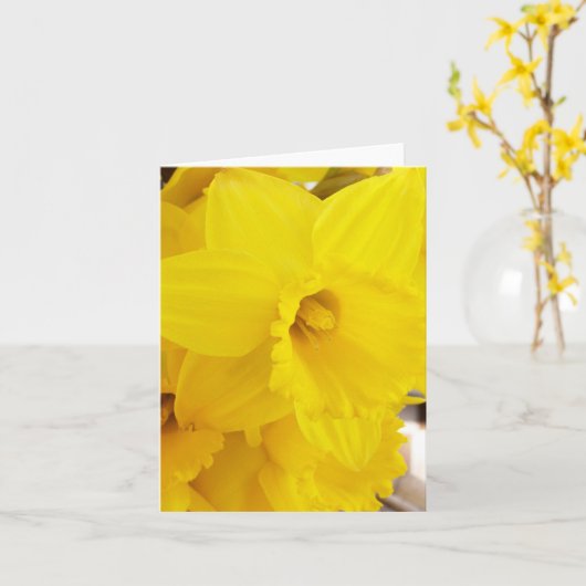フローラ空白の挨拶 カード (黄色い花)