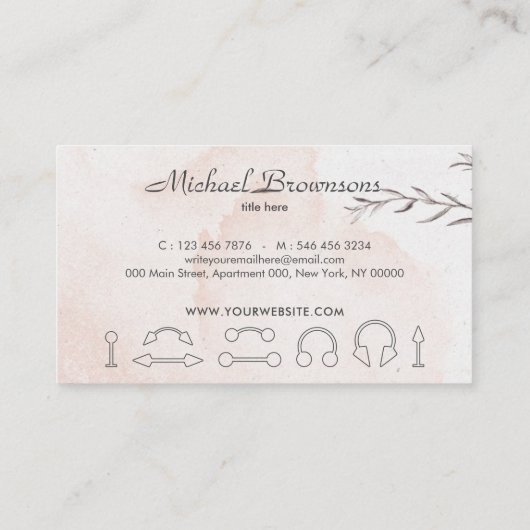 フローラ穿孔医 名刺 (裏面)