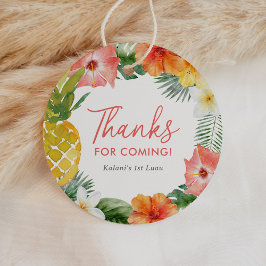 フローラ第1ルアウ（ハワイ式宴会）誕生日 フェイバータグ