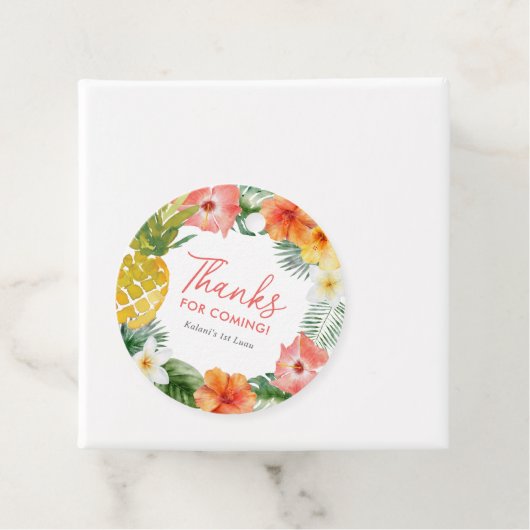 フローラ第1ルアウ(ハワイ式宴会)誕生日 フェイバータグ (インサイチュ)