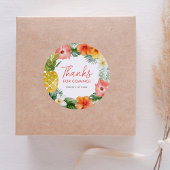 フローラ第1ルアウ(ハワイ式宴会)誕生日 ラウンドシール