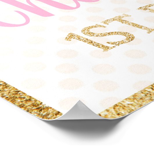 フローラ第1回バリーナウェルカムポスターサイン ポスター (角)