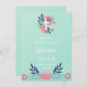 フローラ第1通信招待状 招待状 (正面/裏面)