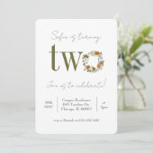 フローラ第2誕生日招待状 招待状 (スタンド正面)