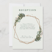 フローラ等式結婚式の受付カード 招待状 (正面)