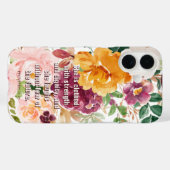 フローラ箴言31:25彼女は服を着ている素朴 Case-Mate iPhoneケース (裏面 (横))