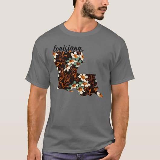 フローラ米国州地図 Tシャツ (正面)