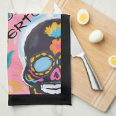 フローラ糖スカル絵を描ズ キッチンタオル (四つ折り)