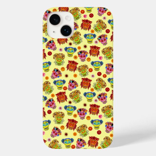 フローラ糖スカル Case-Mate iPhoneケース (裏面)