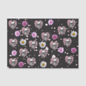 フローラ糖ハートスカルデコページ 薄葉紙 (正面)