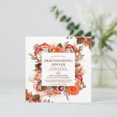 フローラ紅葉マッシュルームサンクスギビングディナー 招待状 (スタンド正面)