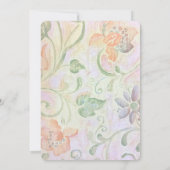 フローラ紙とフレームパーティー 招待状 (裏面)