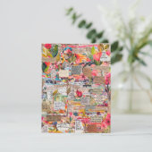 フローラ紙の感動的用語カード サンキューカード (スタンド正面)