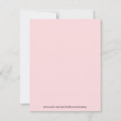 フローラ紙の感動的用語カード サンキューカード (裏面)