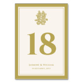 フローラ紙はダブル幸福を切中国のり結婚取る テーブルナンバー (裏面)