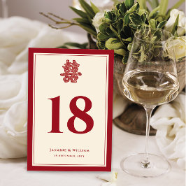 フローラ紙はダブル幸福を切中国のり結婚取る テーブルナンバー