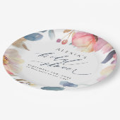 フローラ紙プレートブライダルシャワー ペーパープレート (アングル)