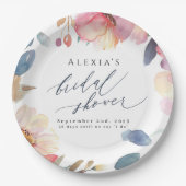 フローラ紙プレートブライダルシャワー ペーパープレート (正面)