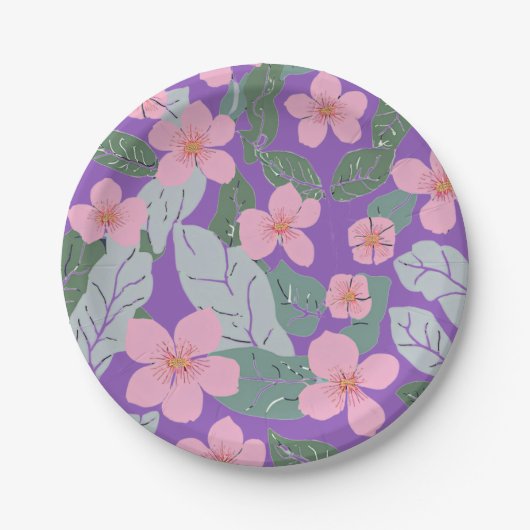 フローラ紙プレート ペーパープレート (正面)