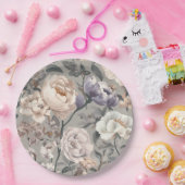 フローラ紙プレート ペーパープレート (パーティー)