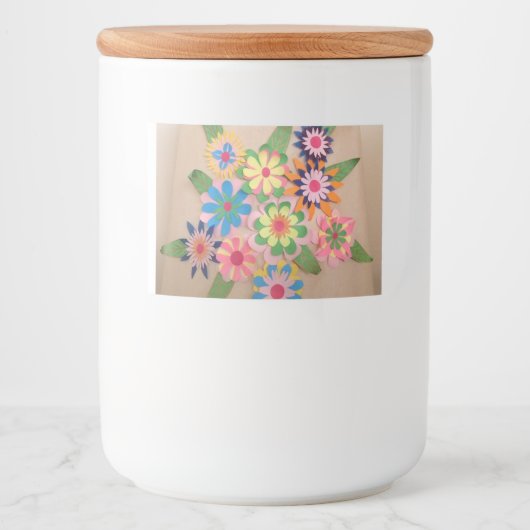 フローラ紙切断 フードラベル (正面)