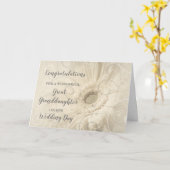 フローラ素晴らしの孫娘の結婚式 カード (黄色い花)