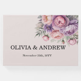 フローラ素晴らしをテーマにした結婚式のゲストブック ゲストブック