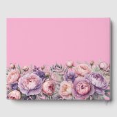 フローラ素晴らしをテーマにした結婚式のゲストブック ゲストブック (裏面)