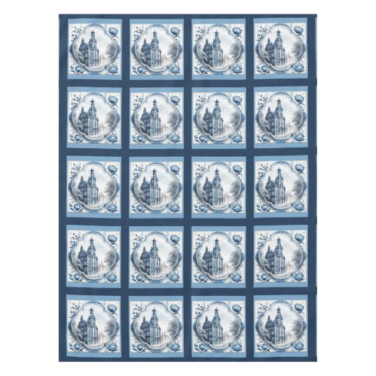 フローラ素晴らしパレスchinoisery toileモノグラム テーブルクロス (正面)