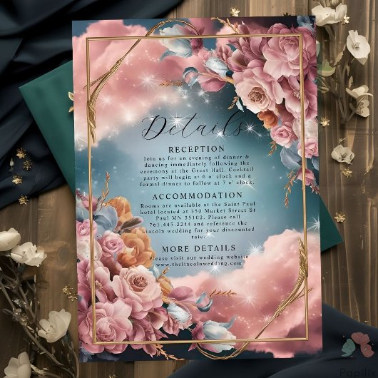 フローラ素晴らしブーケ選結婚択ラグジュアリー エンクロージャーカード