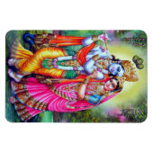 フローラ素晴らしヴィンテージクリシュナラダ マグネット (横)