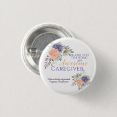 フローラ素晴らし介護者の評価 缶バッジ (正面&裏面)
