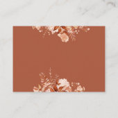 フローラ素朴おむつラッフル秋ベビーシャワー エンクロージャーカード (裏面)