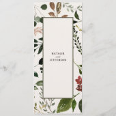 フローラ素朴とスタッフ〔雄ジカの〕枝角結婚のメニュー メニュー (裏面)