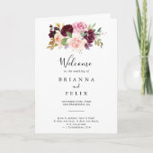 フローラ素朴と植物の葉が折り畳ま結婚れる プログラム (正面)