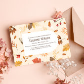 フローラ素朴と植物群葉の赤ちゃんシャワー 招待状