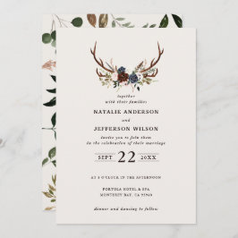 フローラ素朴と〔雄ジカの〕枝角結婚の海軍のブルゴーニュ