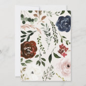 フローラ素朴と〔雄ジカの〕枝角結婚の海軍のブルゴーニュ (裏面)